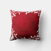 Coussin de Noël rouge et blanc (Verso)