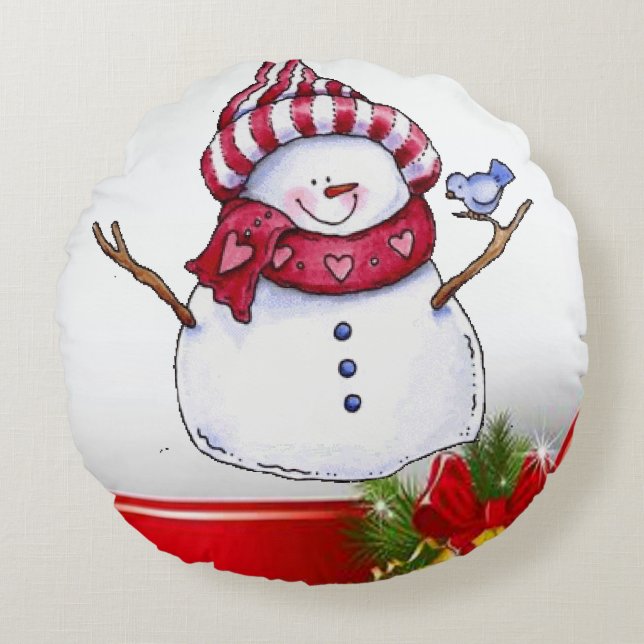 Coussin de Noël, Snowman (Devant)