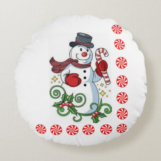 Coussin de Noël, Snowman (Devant)