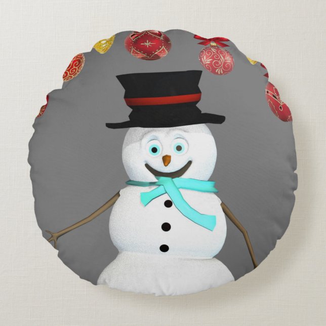 Coussin de Noël, Snowman (Devant)
