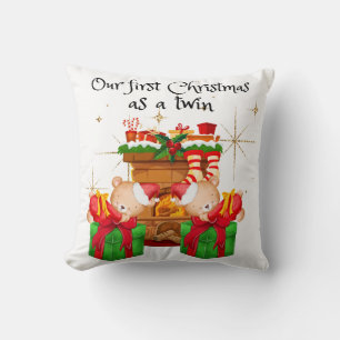 Coussin de Noël Twins