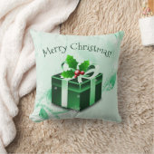 Coussin de Noël vert à offrir (Couverture)