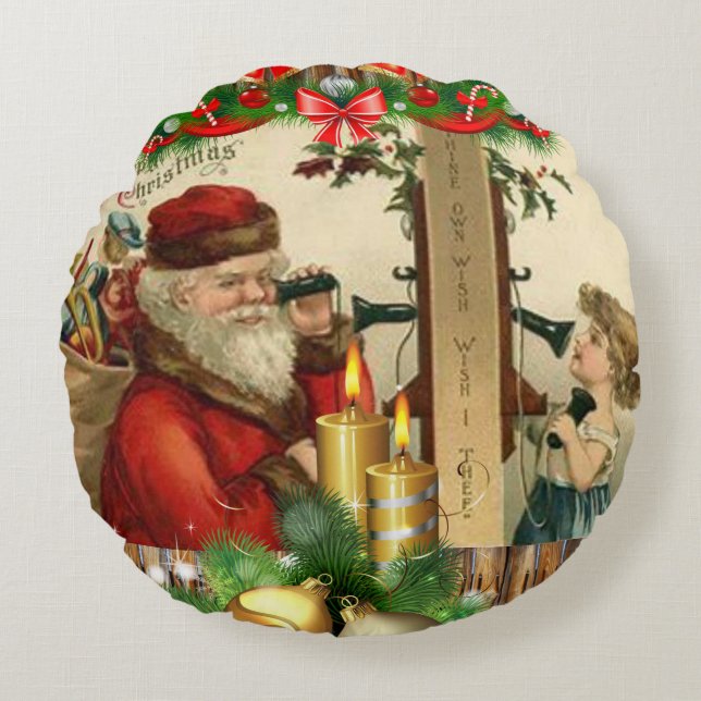 Coussin de Noël, Vintage (Devant)