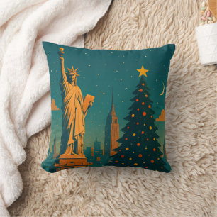 Coussin de Noël vintage New York – Vacances