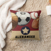 Coussin de nom personnalisé All-Star Sports (Couverture)