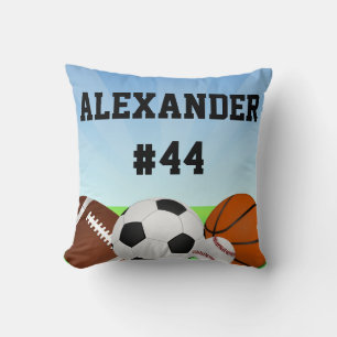 Coussin de nom personnalisé All-Star Sports person