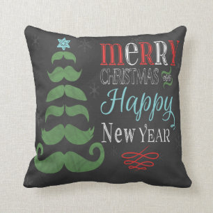 Coussin de nouveauté de moustache de Noël de