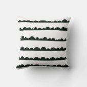 Coussin de nuages noirs et blancs (Verso)