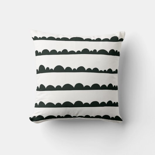 Coussin de nuages noirs et blancs (Recto)