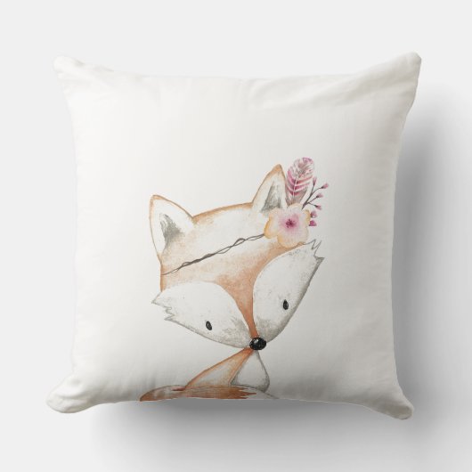 Coussin de Nursery - Renard Tribal (Recto)