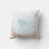 Coussin de nursery sur le thème de la mer (Verso)