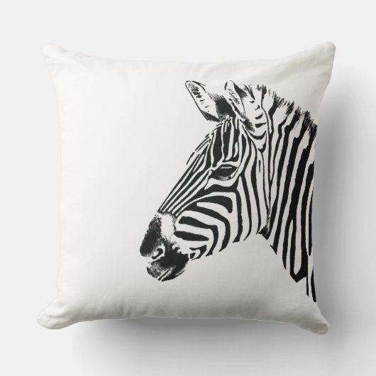Coussin de Nursery - Zèbre (Recto)