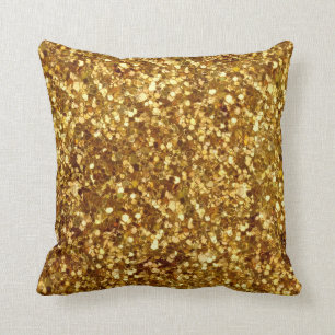 Coussin de paillettes d'or