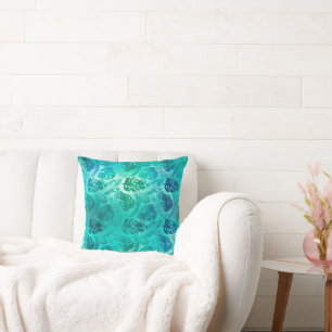 COUSSIN DE PALMIER TROPICAL VERT