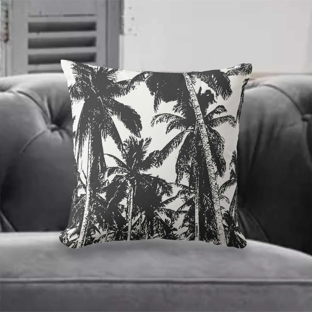 Coussin de palmiers noirs (Créateur téléchargé)