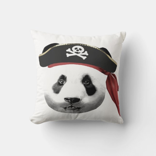 Coussin de panda de pirate (Recto)