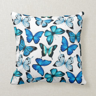 Coussin de papillon (blanc)