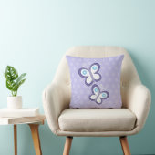 Coussin de papillons violets (Chaise)