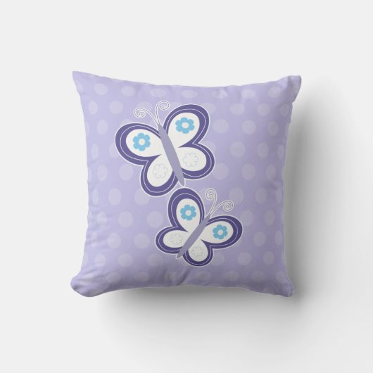 Coussin de papillons violets (Recto)