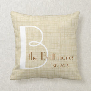 Coussin de parchemin de souvenir de famille,