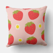 Coussin de pâte de fraise rose | Mignon anime kawa (Verso)