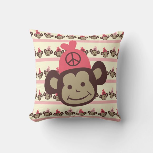 Coussin de Peace Monkey (Recto)