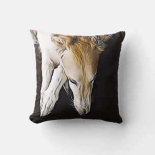 Coussin de peinture Borzoï