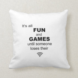 Coussin de perte d'Internet de WiFi - blanc