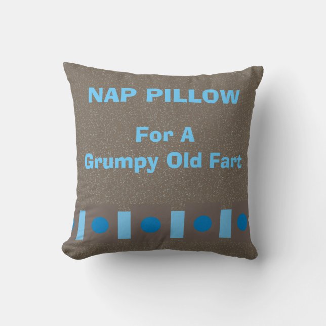 Coussin de petit somme "pour un vieux pet (Recto)