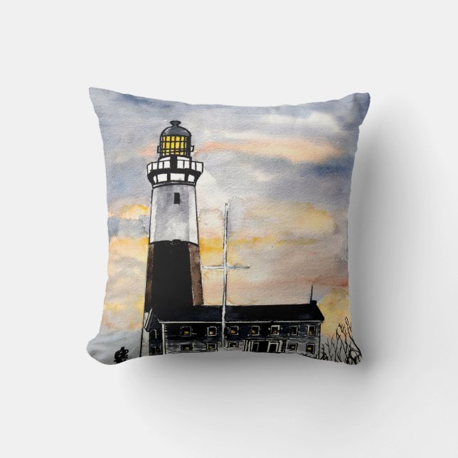Coussin de phare de point de Montauk (Recto)