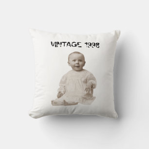 Coussin de photo de famille personnalisé Joyeux An