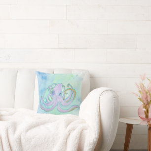 Coussin de pieuvre d'art lunaire