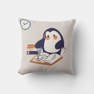 Coussin de pingouin créatif - Art adorable en acti