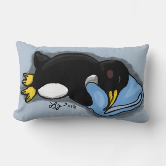 Coussin de pingouin dormant (Recto)