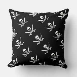 Coussin de pirate du "drapeau de Jack de calicot"