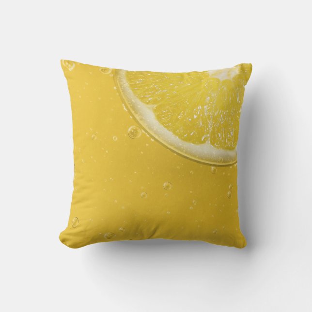 Coussin de piscine extérieur jaune citron (Recto)