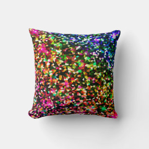 Coussin de pixels colorés