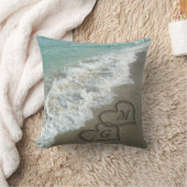 Coussin de plage de Sand Hearts (Couverture)