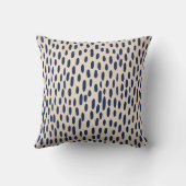 Coussin de points bleus amusant (Verso)