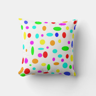 Coussin de points de couleur