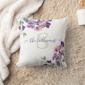 Coussin de pois doux à l'aquarelle monogramme (Couverture)