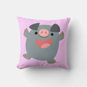 Coussin de porc rebondissant de dessin animé migno