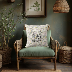 Coussin de portrait Chihuahua personnalisé Motif A