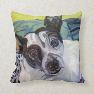 Coussin de portrait d'animal familier de Rat