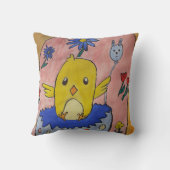 Coussin de poussin de Pâques mignon (Verso)