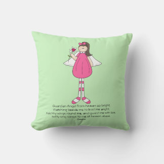 Coussin de prière pour fille gardian Angel