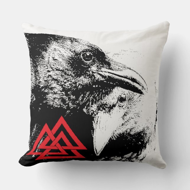 Coussin de Ravens Valknut (Recto)
