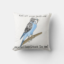 Coussin de recherche d'attention Budgie