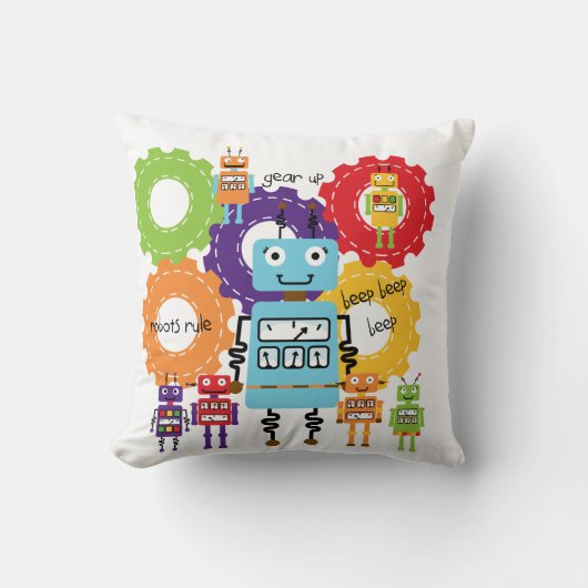 Coussin de règle de robots (Recto)