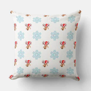 coussin de rennes de père Noël